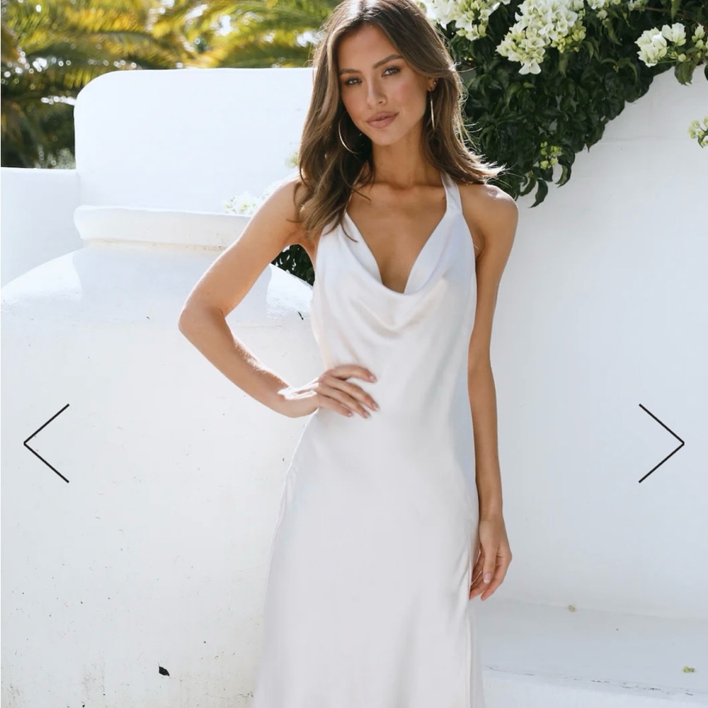Engagement Party/Bachelorette Satin Dress